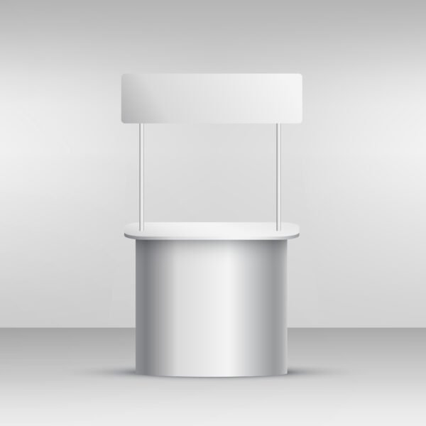 vector advertising display banner or board shop template Event Desk